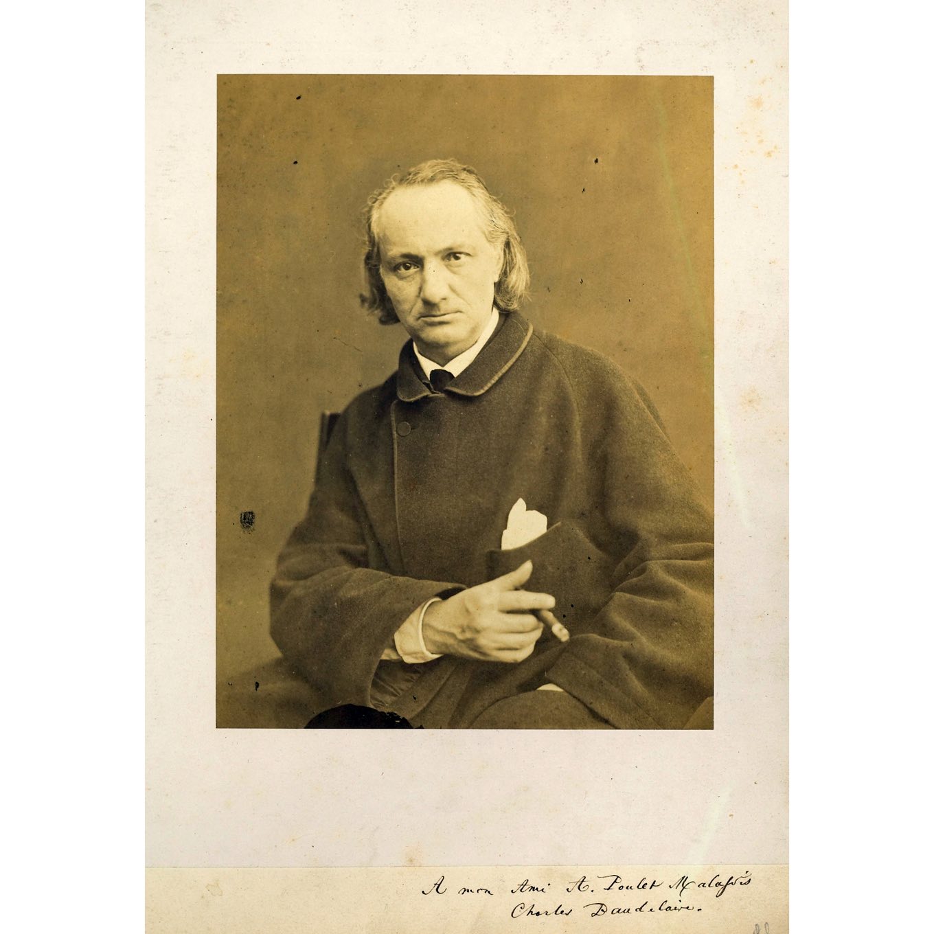 Baudelaire au cigare, par Charles Neyt, vers 1865